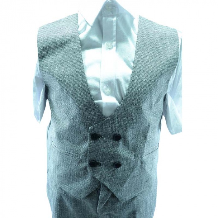 Costum elegant pentru baieti LA Kids LK-02-116, Gri [3]