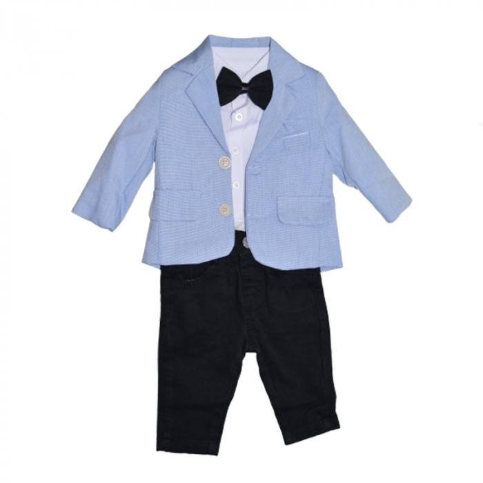 Costum format din 4 piese pentru baieti Mini Junior CST-3673, Multicolor [1]