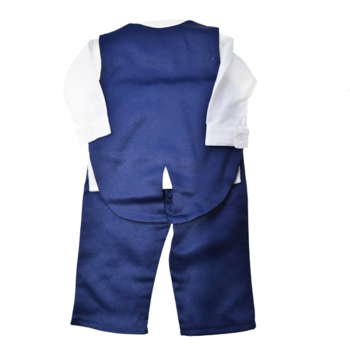 Costum pentru botez din 5 piese pentru baieti Babylia CBBLYA-05, Albastru [5]