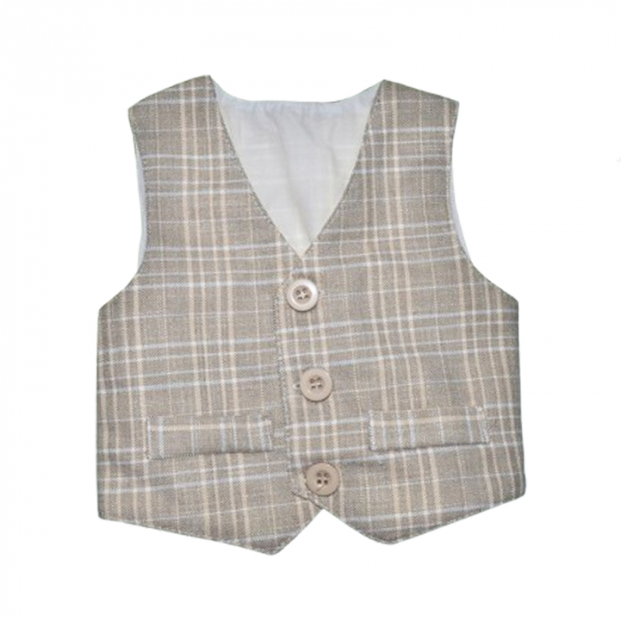 Costum din 5 piese pentru baieti Mini Junior SET-3650, Bej [5]