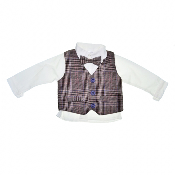 Costum din 5 piese pentru baieti Mini Junior CBTZ-3635-1, Gri [3]