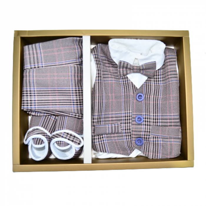 Costum din 5 piese pentru baieti Mini Junior CBTZ-3635-1, Gri [2]