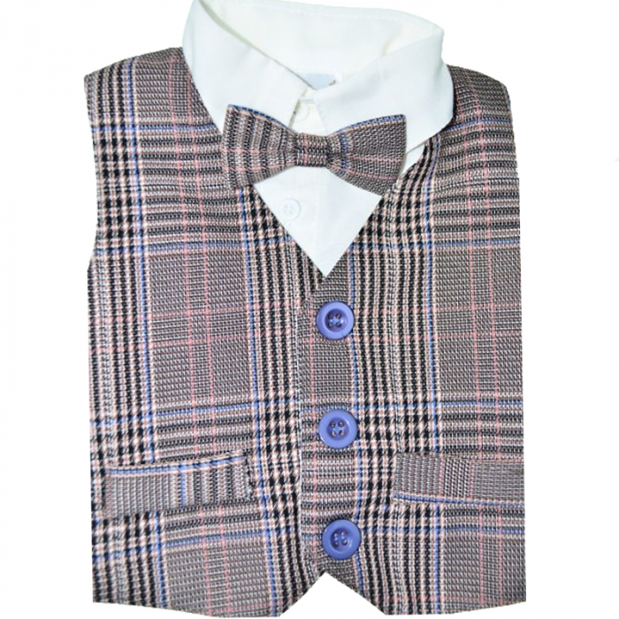 Costum din 5 piese pentru baieti Mini Junior CBTZ-3635-1, Gri [4]