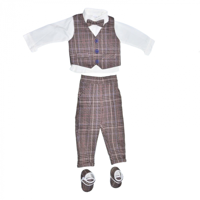 Costum din 5 piese pentru baieti Mini Junior CBTZ-3635-1, Gri [1]