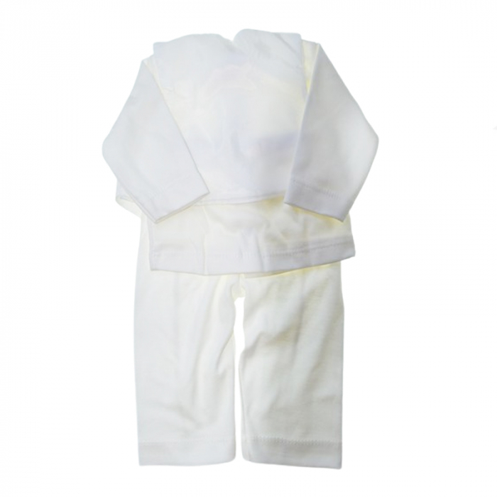 Costum pentru botez din 7 piese pentru baieti Babylia CBBLYA-03, Alb [4]