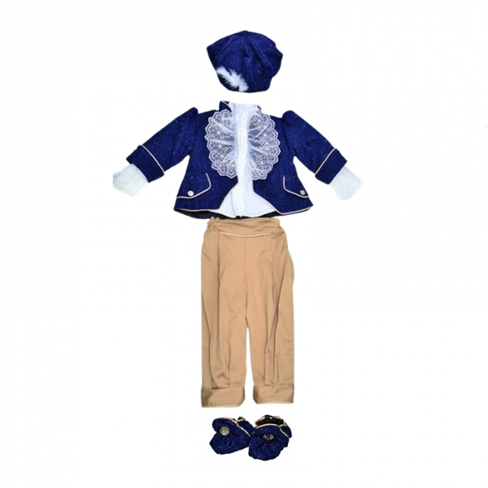 Costum pentru botez format din 5 piese pentru baieti Mini Junior CBTZ-MJ1, Multicolor [1]