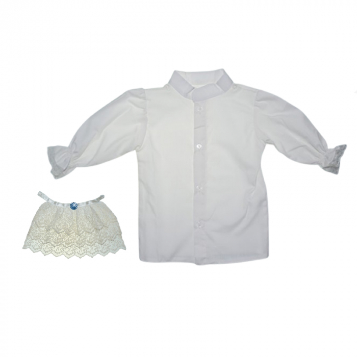 Costum pentru botez format din 5 piese pentru baieti Andreeatex CST-001, Albastru [9]