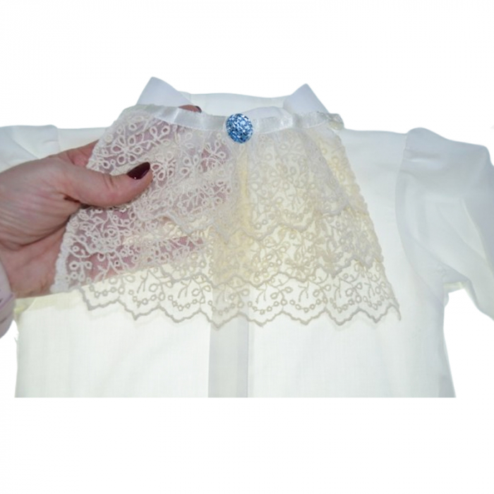 Costum pentru botez format din 5 piese pentru baieti Andreeatex CST-001, Albastru [5]