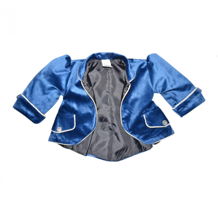 Costum pentru botez format din 5 piese pentru baieti Mini Junior CST-52427, Albastru [4]