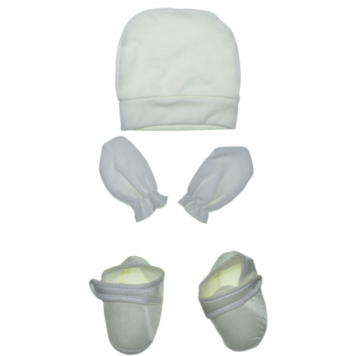 Costum pentru botez format din 6 piese pentru baieti, Mini Junior 1100-56-62, Crem [2]