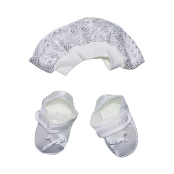 Costum pentru botez format din 4 piese pentru baieti, Mini Junior 1460G-56-62, Gri [3]