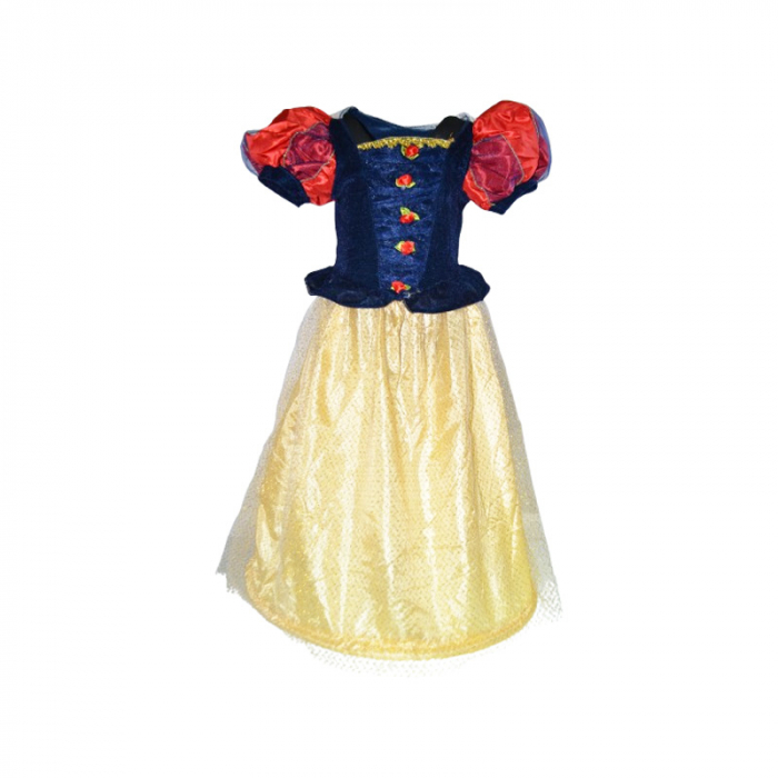 Costum Scufita Rosie, format din 2 piese, rochie si capa, pentru fete Mini Junior RCHMj-4, Multicolor [4]