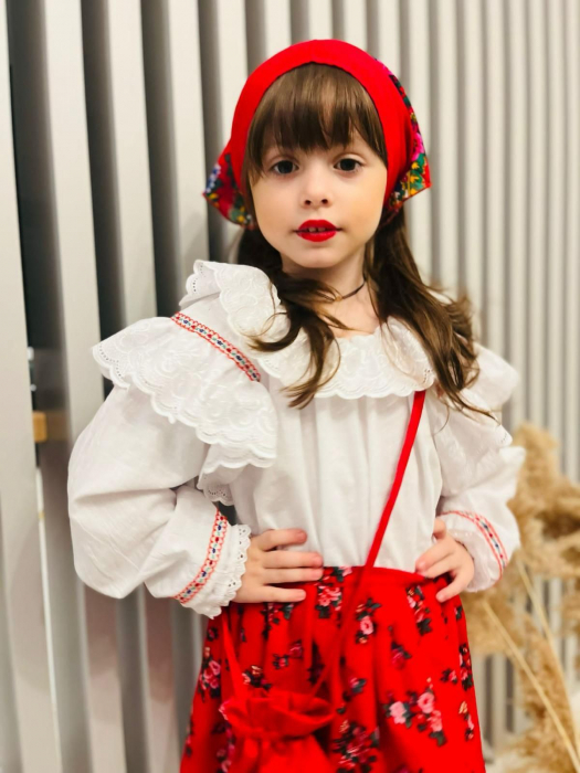 Costum traditional 2 piese pentru fete Mini Junior RTFB2-A-98 [7]