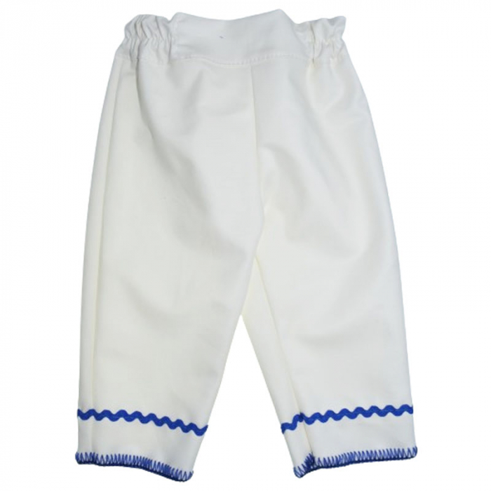 Costum traditional romanesc 7 piese pentru baieti Mini Junior 300124, Alb [4]