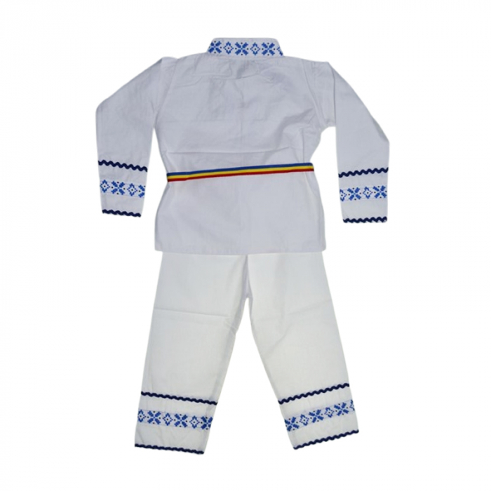 Costum traditional pentru baieti 3 piese Mini Junior CTPBMJ-1-2, Alb [2]