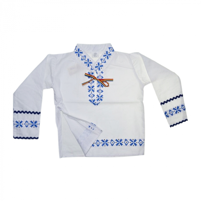 Costum traditional pentru baieti 3 piese Mini Junior CTPBMJ-1-2, Alb [4]
