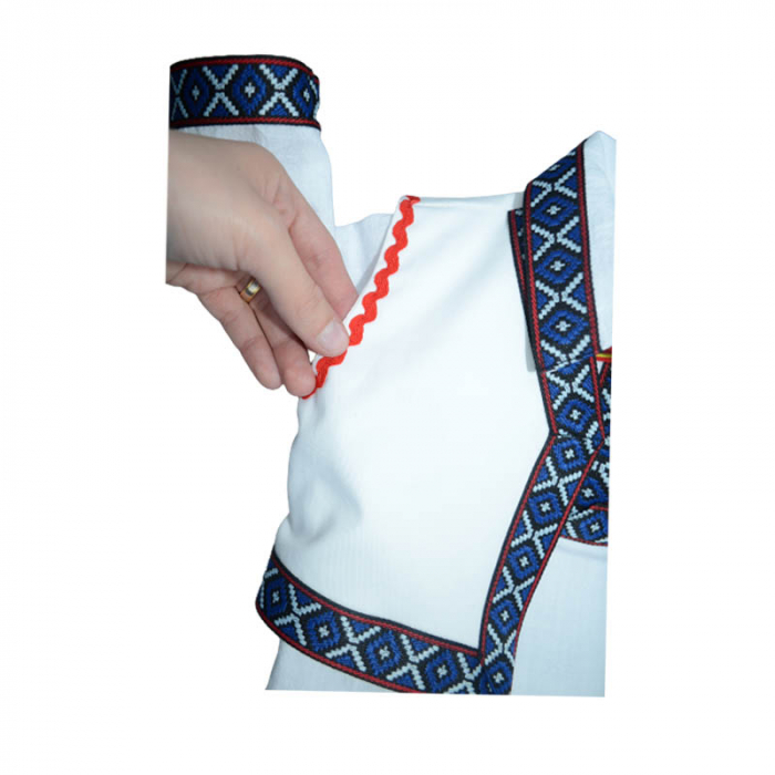 Costum traditional pentru baieti 4 piese Mini Junior CTPB, Alb [4]