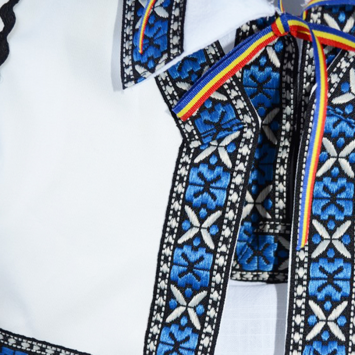 Costum traditional pentru baieti 4 piese Mini Junior CTPF-4, Alb [3]