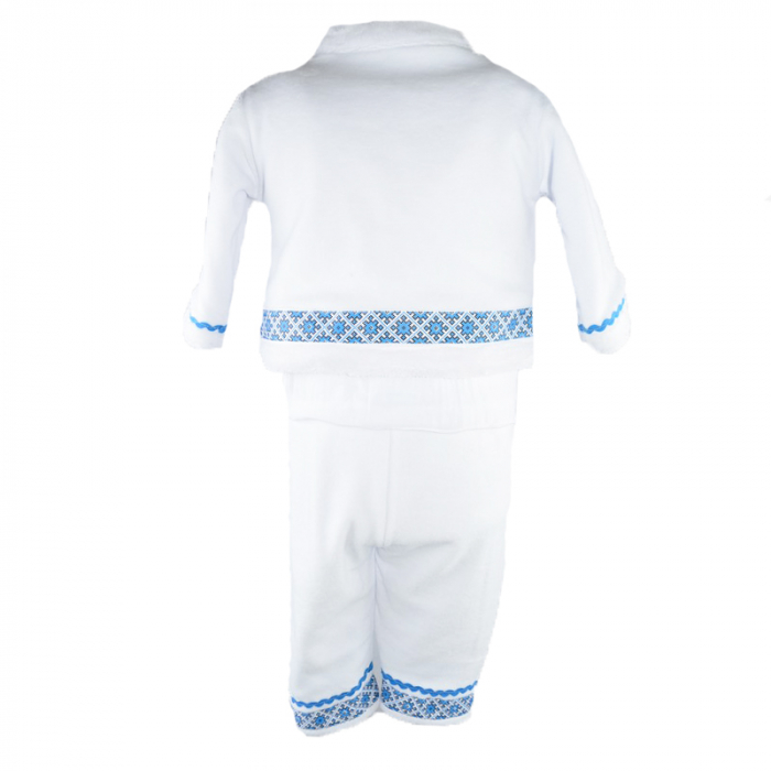 Costum traditional pentru baieti 4 piese Mini Junior CTPF-6, Alb [2]
