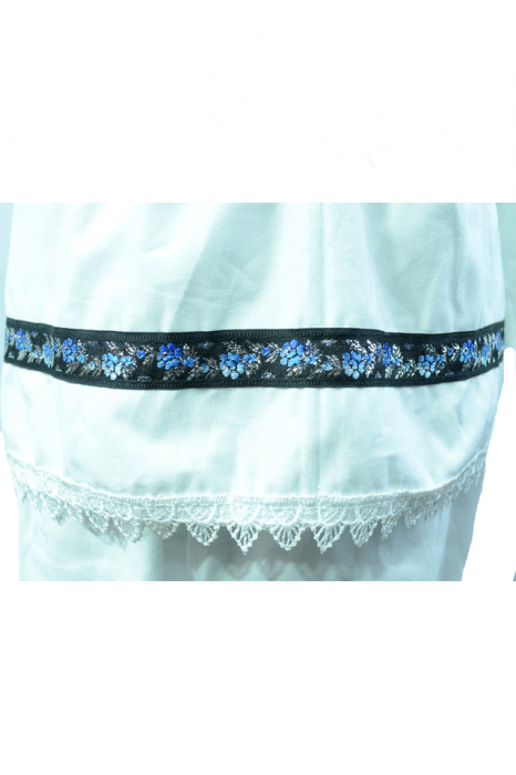 Costum traditional pentru baieti Mini Junior CTRB2-A-98-104-cm, Alb [2]