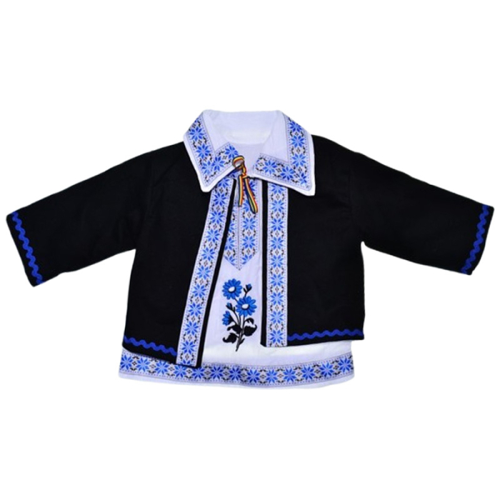 Costum traditional, pentru botez, format din 4 piese, pentru baieti, Mini Junior CST1511M-3, Multicolor [4]