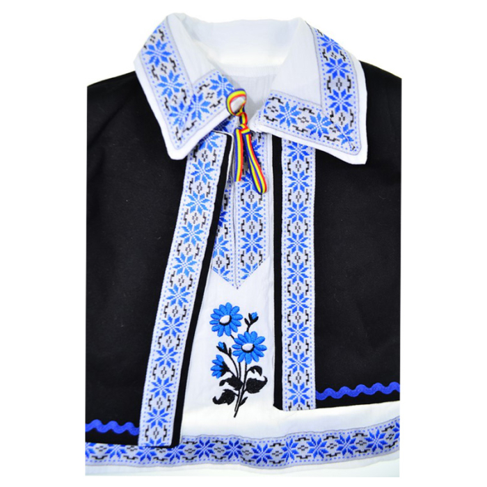 Costum traditional, pentru botez, format din 4 piese, pentru baieti, Mini Junior CST1511M-3, Multicolor [6]