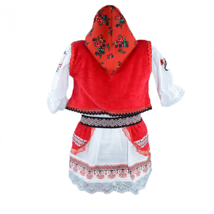 Costum traditional pentru fete 6 piese Mini Junior CTPF-1, Multicolor [2]