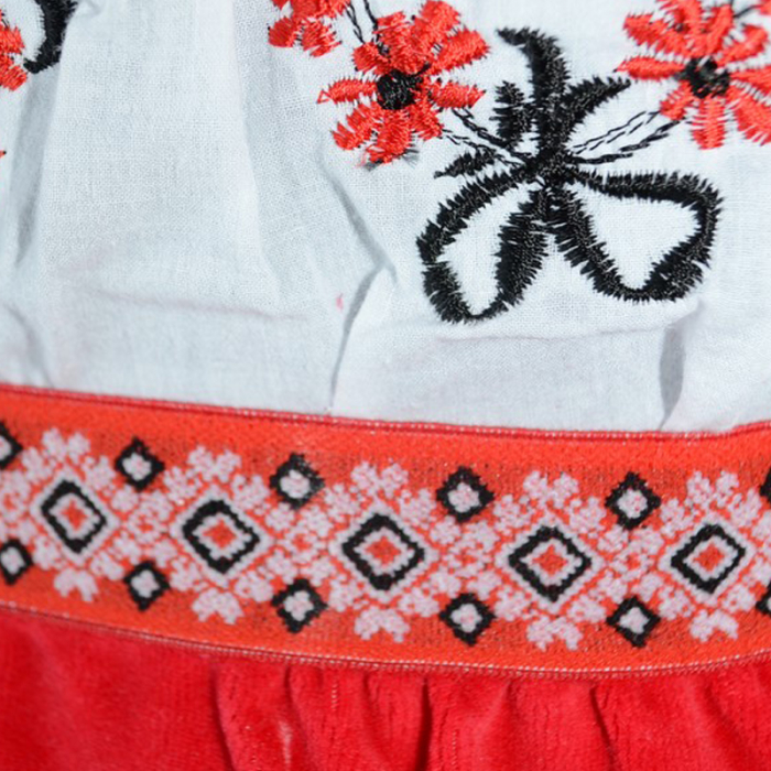 Costum traditional pentru fete 6 piese Mini Junior CTPF-5, Alb [4]