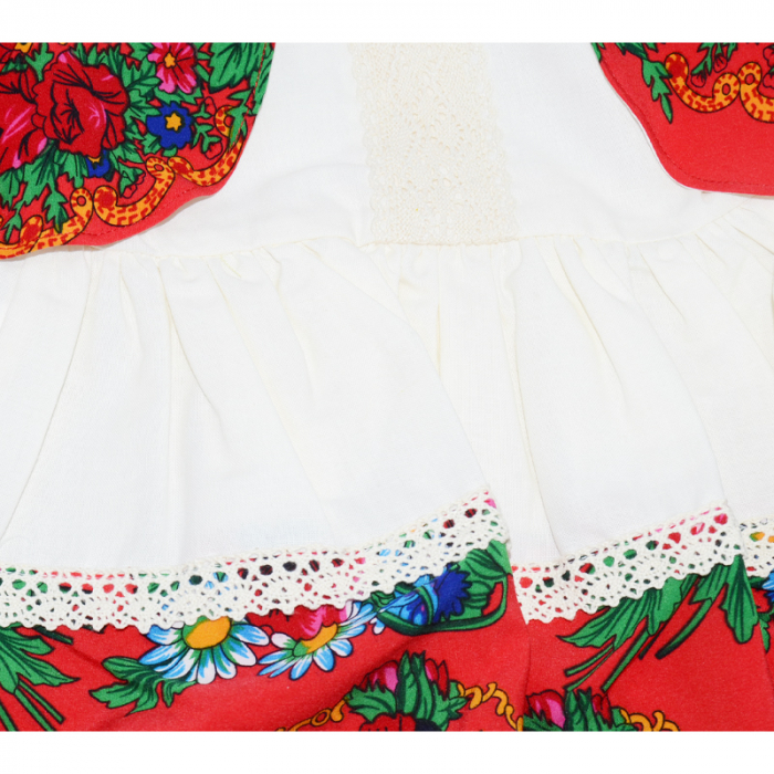 Costum traditional romanesc pentru fete 3 piese Andreeatex ANDR-2, Alb [4]
