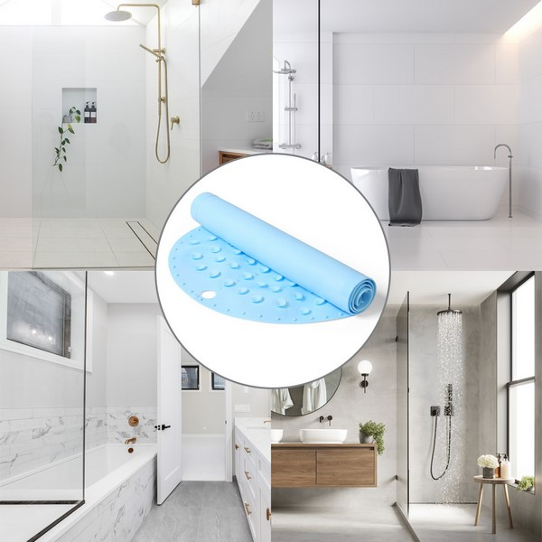 Covoras antiderapant de baie, pentru copii 55 x 35 cm BabyOno 1345/05, Albastru [4]
