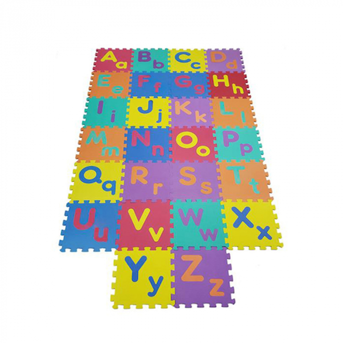 Covoras de joaca puzzle cu literele alfabetului 26 piese A-Z, EP1011 OEM, Multicolor [1]
