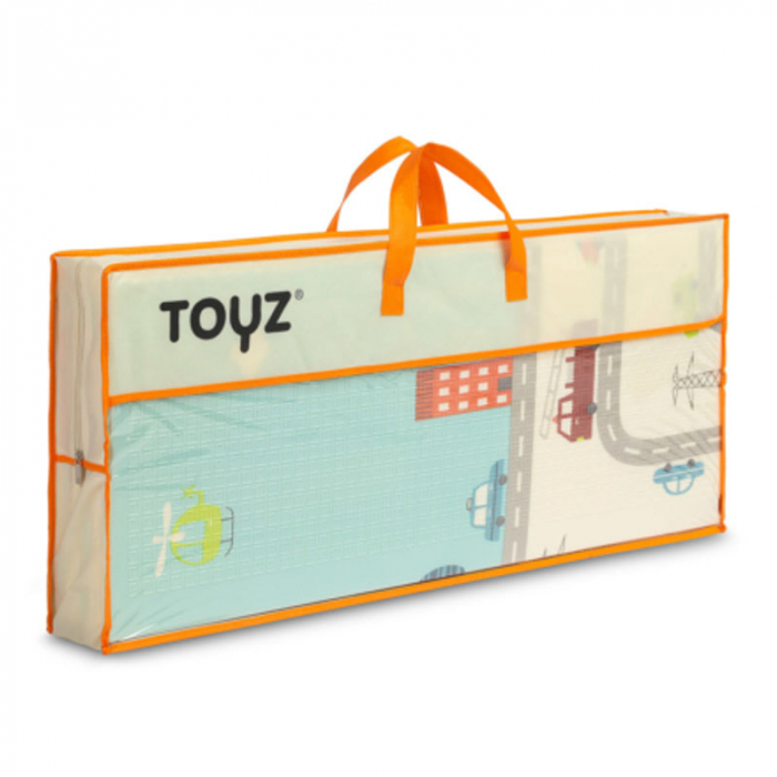Covoras educational din spuma pentru copii Toyz Cars 395197, Multicolor [4]