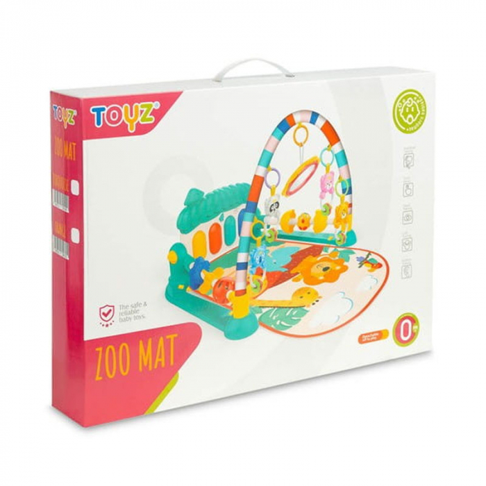 Covoras educational ZOO pentru copii Toyz HE0630, Portocaliu [6]