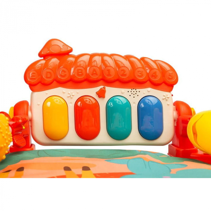 Covoras educational ZOO pentru copii Toyz HE0630, Portocaliu [3]