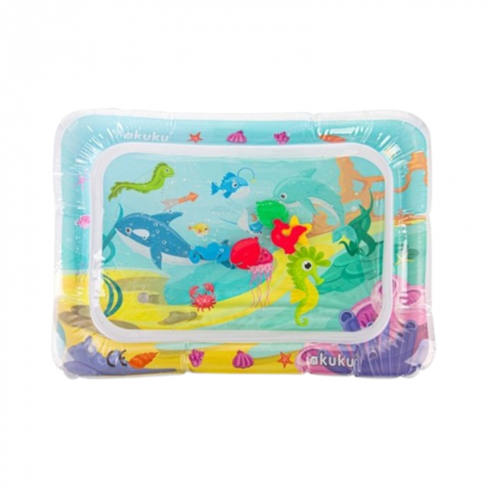Covoras gonflabil de joaca cu apa pentru bebelusi 67 x 49 cm Akuku A0487, Multicolor [1]