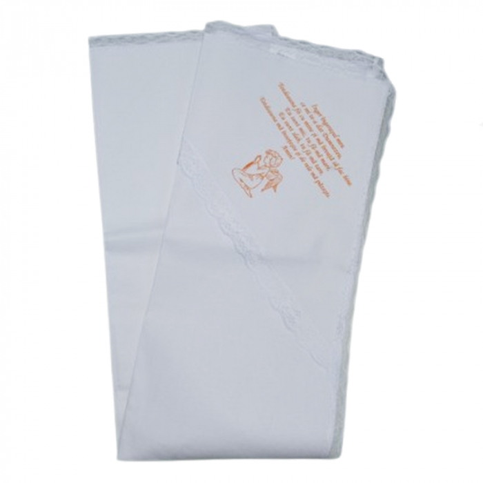 Crasma de mir din bumbac pentru botez  Mini Junior CRMB-MJ1, Alb [2]