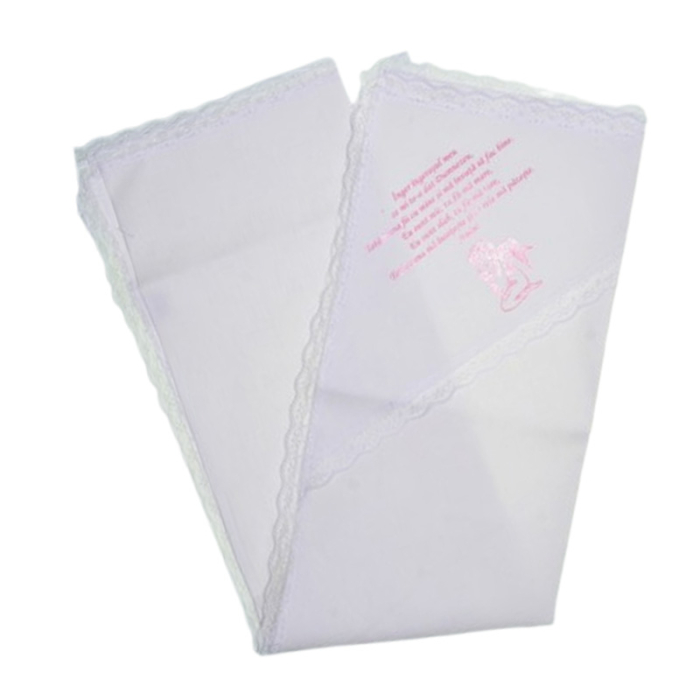 Crasma de mir din bumbac, 70 x 70 cm, pentru botez, Mini Junior CRMB-MJ2, Alb [2]