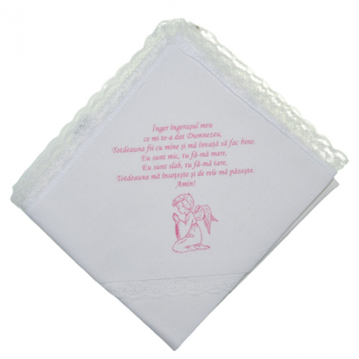 Panza de mir pentru botez 85 x 75 cm Mini Junior C090923, Alb [2]
