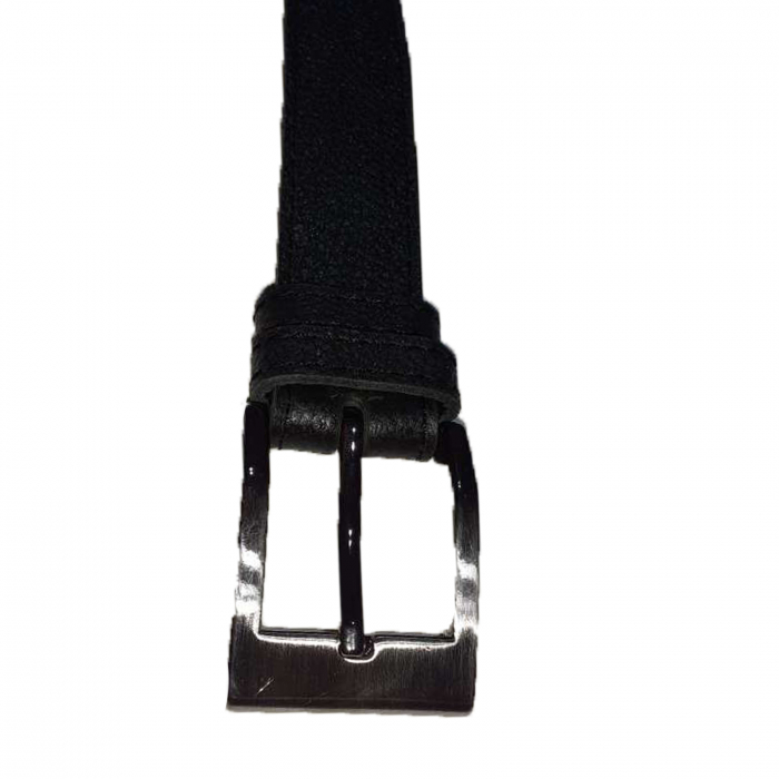 Curea din piele naturala pentru baieti 100 cm Mini Junior CRE-1, Negru [4]
