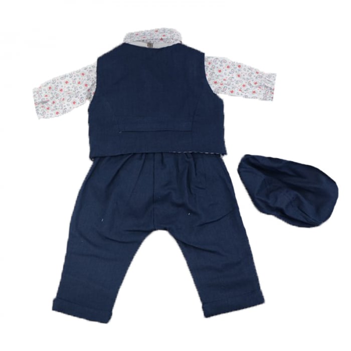 Costum elegant 6 piese pentru baieti Fashion Kids CSS-2-62, Bleumarin [2]