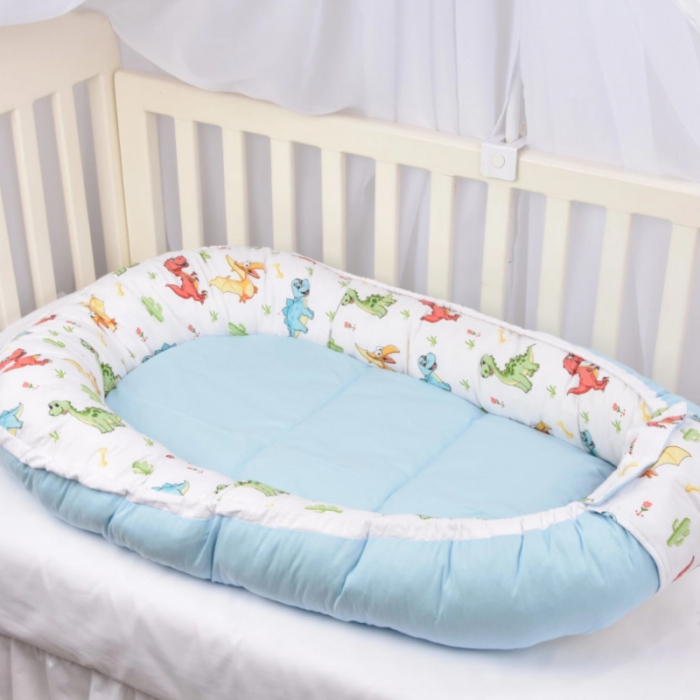 Babynest pentru dormit 65 x 30 cm Mini Junior VLT-17, Albastru [3]