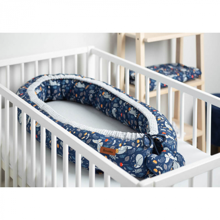 Cuib pentru bebelusi 80 x 45 cm Sensillo SILLO-22893, Bleumarin [5]