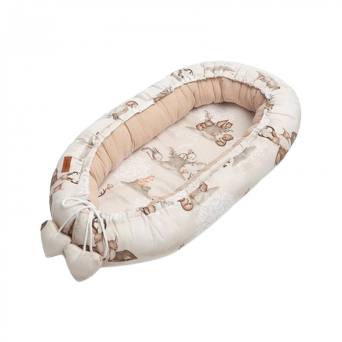 Cuib pentru bebelusi 80 x 45 x 12 cm Sensillo 398921, Maro [1]