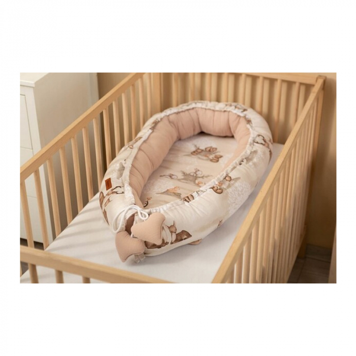 Cuib pentru bebelusi 80 x 45 x 12 cm Sensillo 398921, Maro [4]
