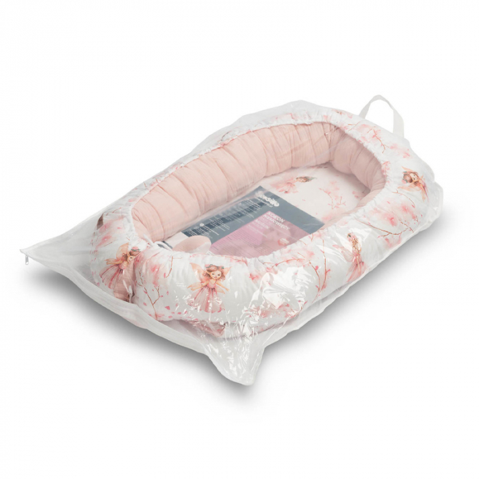 Cuib pentru bebelusi 80 x 45 x 12 cm Sensillo 398938, Roz [4]