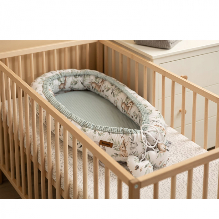 Cuib pentru bebelusi 80 x 50 x 12 cm Sensillo 390772, Albastru Marin [3]