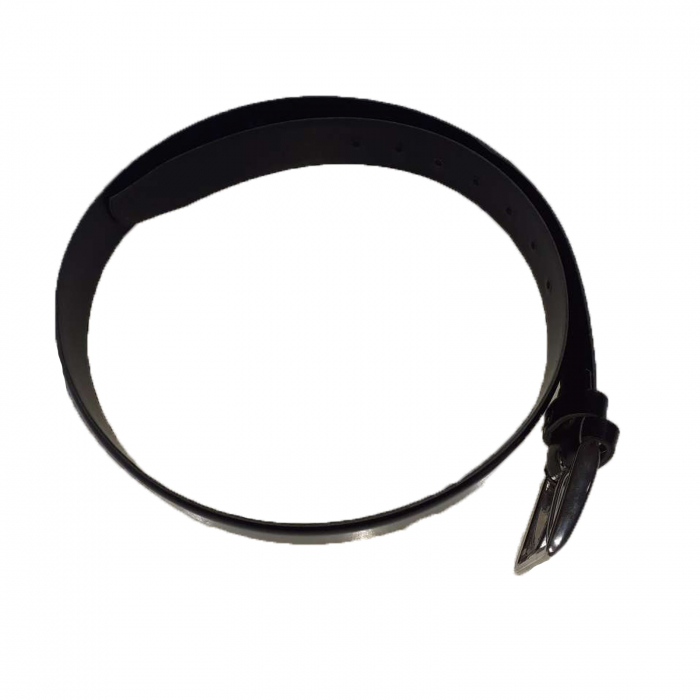 Curea din piele naturala pentru baieti 100 cm Mini Junior CRE-6, Negru [2]