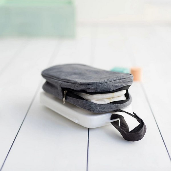 Cutie 2 in 1, pentru servetele umede si scutece, pentru calatorie, Olmitos, 008966, Alb [6]