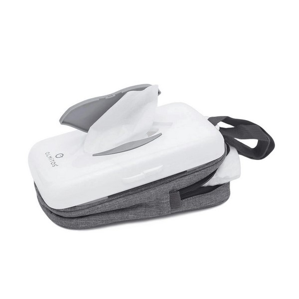 Cutie 2 in 1, pentru servetele umede si scutece, pentru calatorie, Olmitos, 008966, Alb [3]