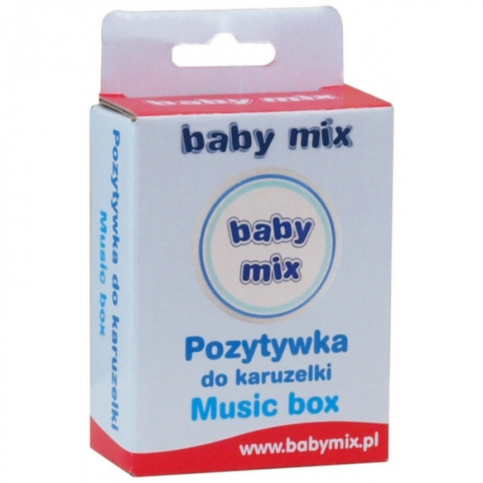 Cutie muzicala pentru carusel BabyMix TK815, Alb [2]
